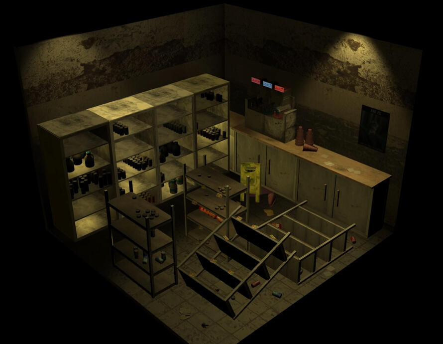 Abandoned Gas Station - Room - Examples of Modeled Objects